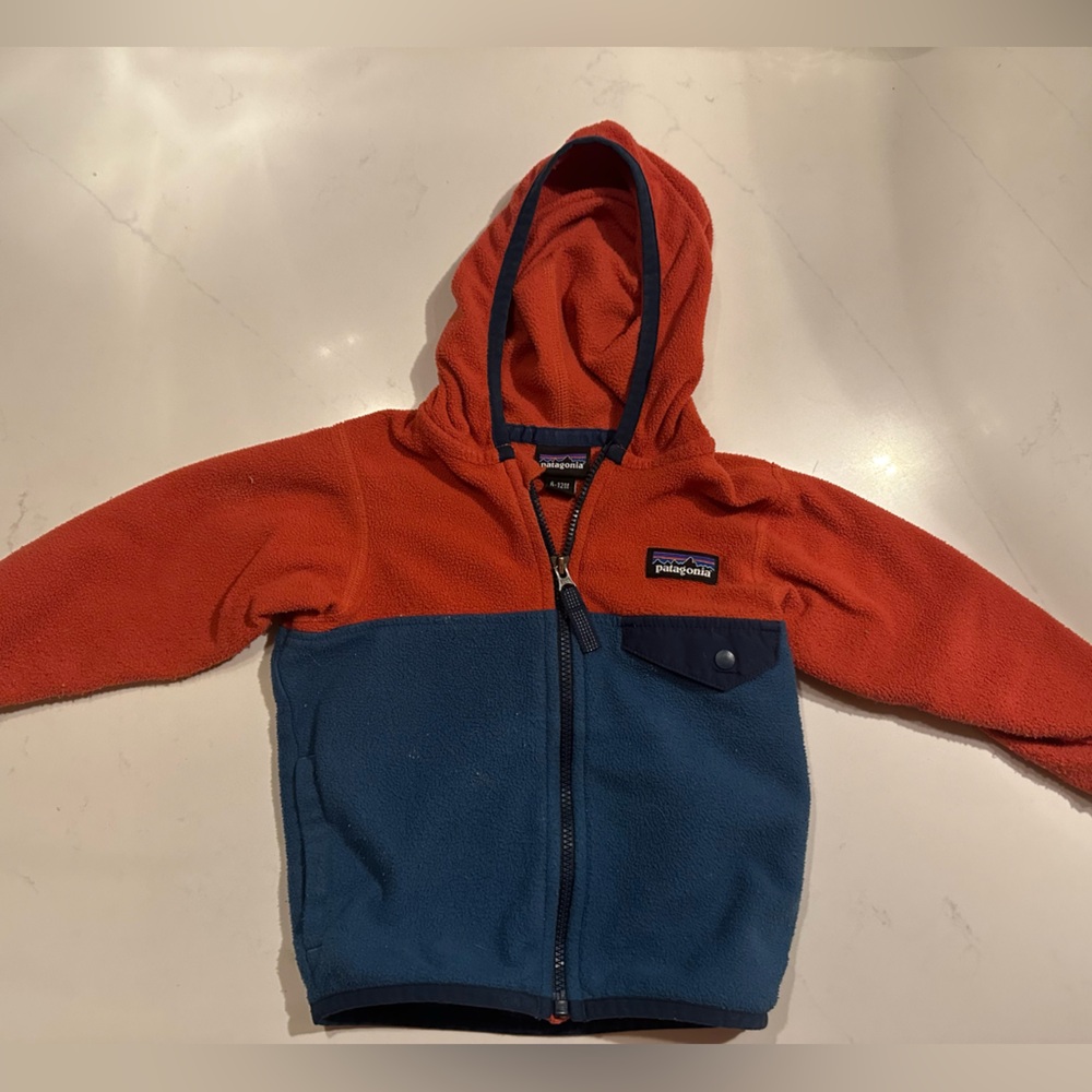 Patagonia baby fleece Jacket - red and Blue
